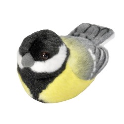 Peluche sonore Mésange charbonnière