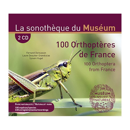 100 ORTHOPTERES DE FRANCE  (2 CD + livret 48 pages bilingue)