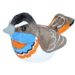 Blue throat mirror sounding plush