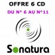 LOT 6 CD (N°6 à 11) SONATURA, la Revue qui donne la parole à la nature ! )