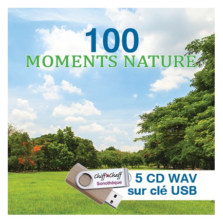USB KEY: 100 Nature moments (5 WAV CDs)