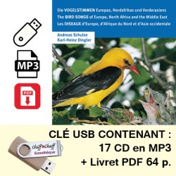 CLÉ USB : Les oiseaux d'Europe (17 CD MP3)