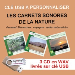 USB KEY: 3 CD "Nature Notebooks" of your choice