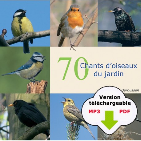 70 chants d'oiseaux du jardin (CD MP3/LIVRET)