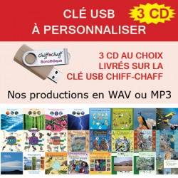 USB KEY: 3 CD "Naturalist guides" of your choice