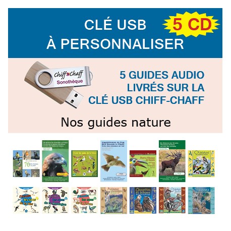 CLÉ USB : 5 CD "Guides naturalistes" au choix