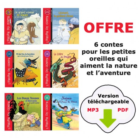 	L'HEURE DU CONTE : 6 CD CONTES MP3 à télécharger