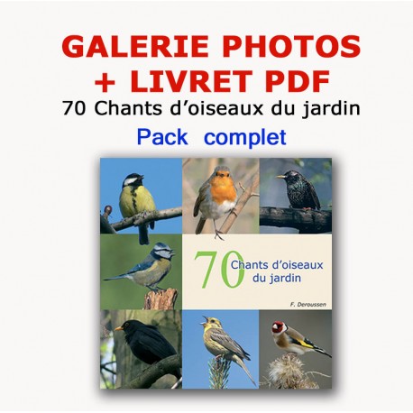 PACK 70 chants d'oiseaux