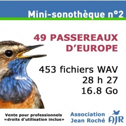 Mini-Sonothèque n°2 : 49 Passereaux d’Europe (Jean Roché - Droits inclus)