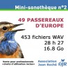 Mini-Sonothèque n°2 : 49 Passereaux d’Europe (ASSOCIATION JEAN ROCHÉ)