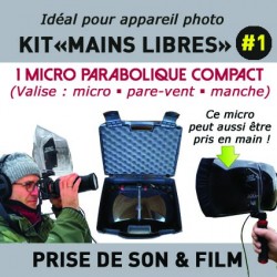 "HANDS-FREE" KIT Nr 1 - RECORD & FILM (Parabolic microphone case)