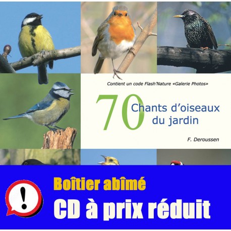 CD 70 chants d'oiseaux du jardin (CD audio sans commentaires et Qrcode images)