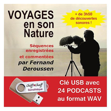 USB KEY: 3 CD "Naturalist guides" of your choice
