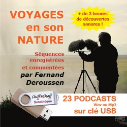 USB KEY: 3 CD "Naturalist guides" of your choice
