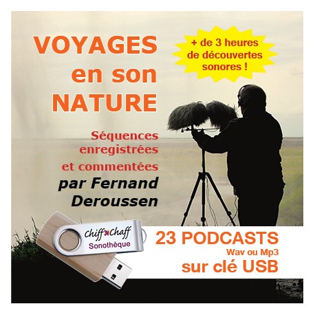 USB KEY: 3 CD "Naturalist guides" of your choice