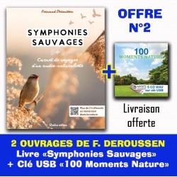 SYMPHONIES SAUVAGE (Livre-QRcodes) + 100 MOMENTS NATURE (Clé Usb)
