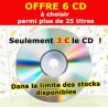 OFFRE REMISE : 6 CD AUDIO AU CHOIX