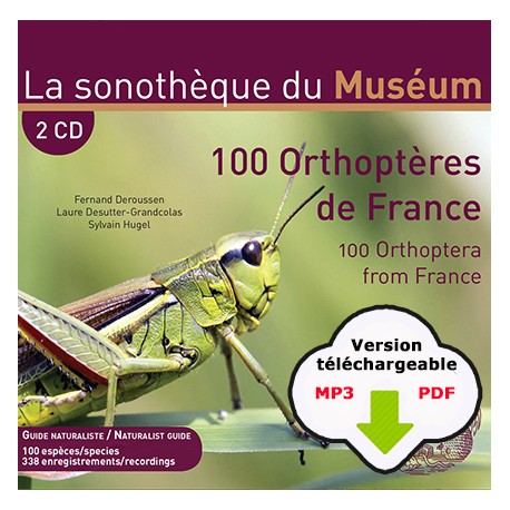 100 ORTHOPTERES DE FRANCE  (2 CD + livret 48 pages bilingue)