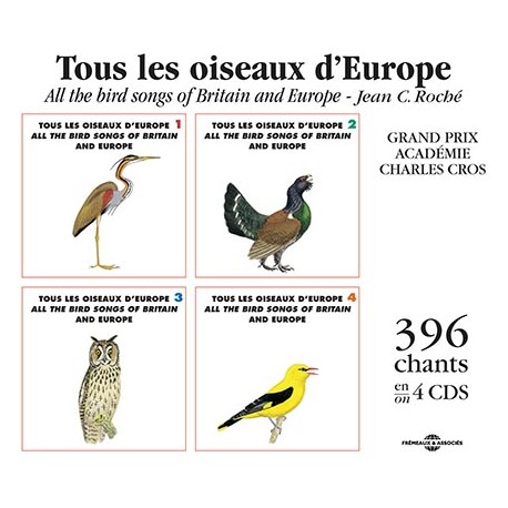 Box 4 CD All the bird songs of Britain and Europe (4CD)