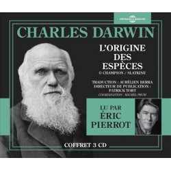 L'ORIGINE DES ESPÈCE - CHARLES DARWIN (Coffret 3 CD)