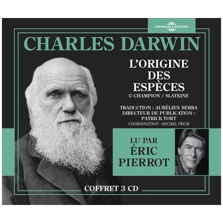 L'ORIGINE DES ESPÈCE - CHARLES DARWIN (Coffret 3 CD)