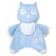 Doudou Bébé Hibou bleu à broder