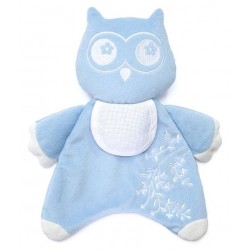 Doudou Hibou Bleu à broder