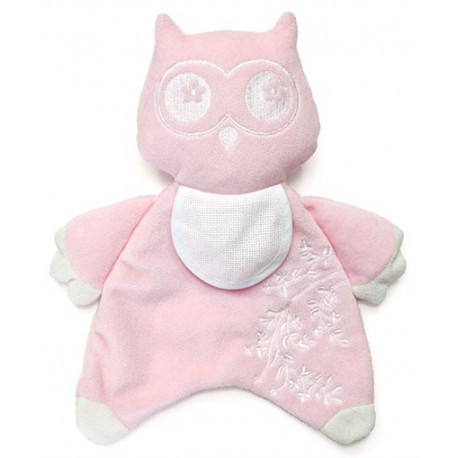 Doudou Hibou Rose à broder